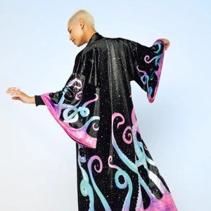 🐙 Blackmilk - Space Tentacles Velvet Swan Kimono 🐙